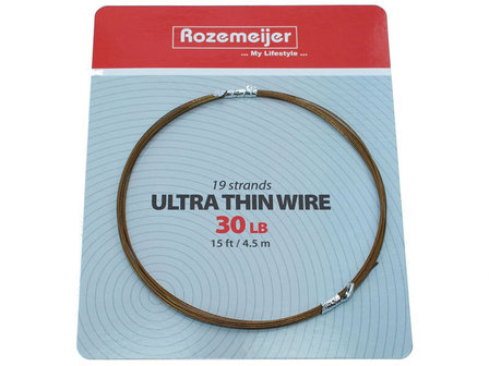 Staaldraad 1x19 (4,5 meter) Rozemeijer Ultra Thin Wire