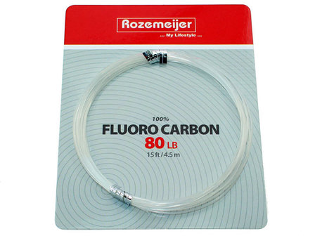 100% Fluoro Carbon 4,5 m. (80 lb) Rozemeijer