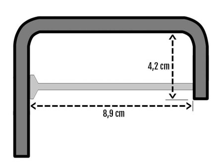 Boothengelsteun Rood / Zwart