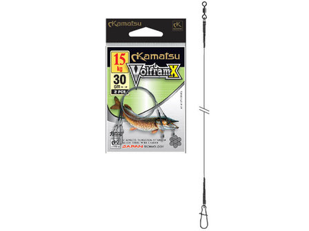 Stalen onderlijnen Volfram X 2 st. 30 cm