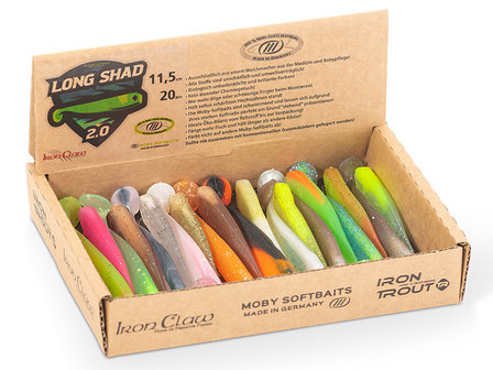Moby Long Shad 2.0 Wild Mix set 11,5 cm (20 st.)