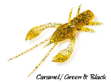 FishUp Real Craw Softbait 4,8 cm | Caramel / Green & Black