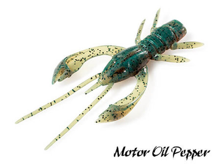FishUp Real Craw Softbait 4,8 cm | Motor Oil Pepper