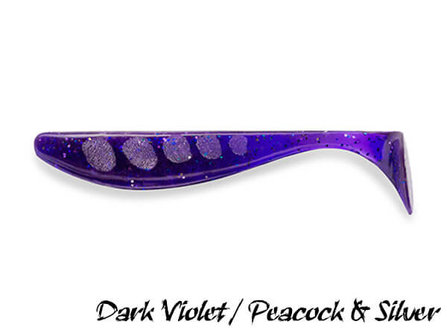 FishUp Wizzle Shad 8,0 cm | Dark Violet / Peacock & Silver