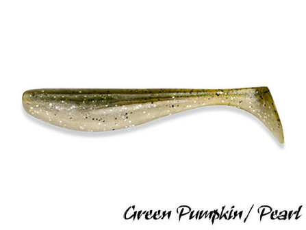 FishUp Wizzle Shad 8,0 cm | Green Pumpkin / Pearl