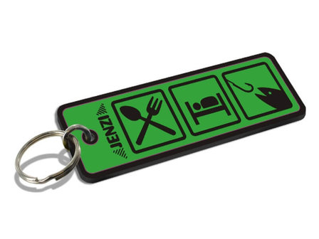 Vis Sleutelhanger "Eat - Sleep - Go Fishing"