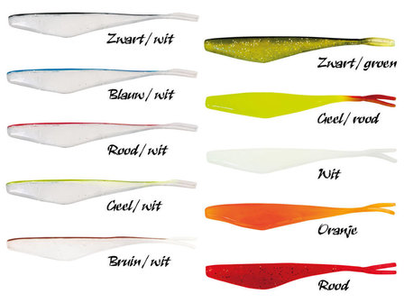 Dropshot Shads 8,5 cm kleuren