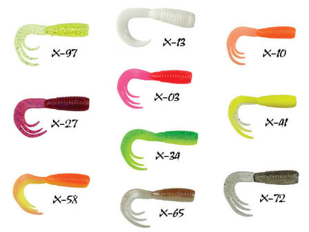 Twister Tri-Tail 5,0 cm Kleuren