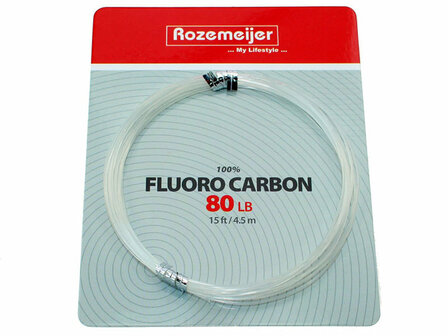 100% Fluoro Carbon 4,5 m. (80 lb) Rozemeijer