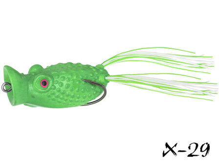 Kunstaas Kikker Popper 6 cm. Groen