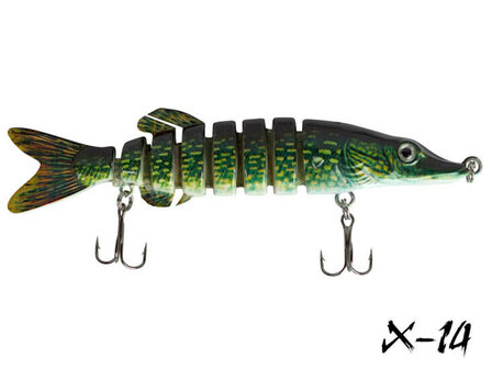 Secto Pike 8-delige Snoek Plug X-14