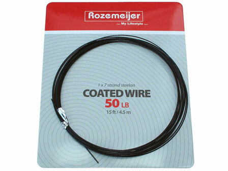 Staaldraad 1x7 (4,5 meter) 50 LB Rozemeijer