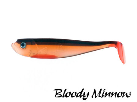Urban Sense Paddle Tail Dropshot Softbait 9,5 cm. Bloody Minnow