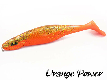 Rozemeijer Pike Strike Giant Paddle Shad | Orange Power