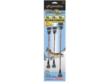Stalen onderlijnen Volfram X Carbon Coating Set 72 st.