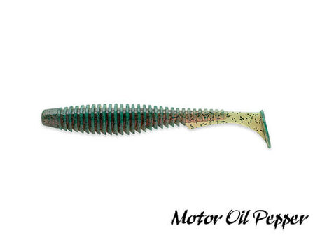 FishUp U-Shad Softbait 7,5 cm | Motor Oil Pepper