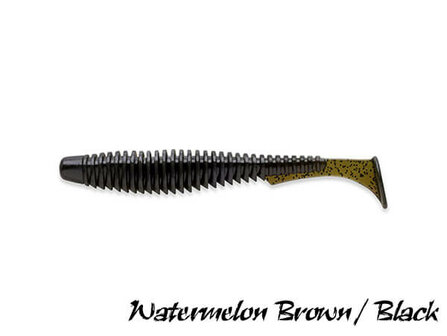 FishUp U-Shad Softbait 7,5 cm | Watermelon Brown / Black