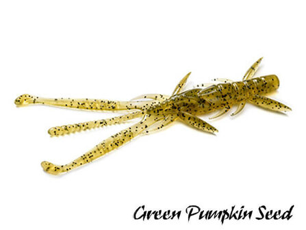 FishUp Shrimp Softbait 7,5 cm | Green Pumpkin Seed