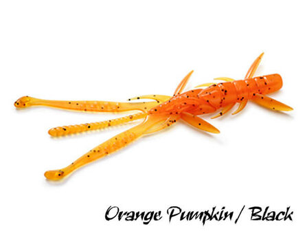 FishUp Shrimp Softbait 7,5 cm | Orange Pumpkin / Black