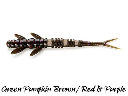 FishUp Flit Softbait 7,5 cm | Green Pumpkin Brown / Red &amp; Purple