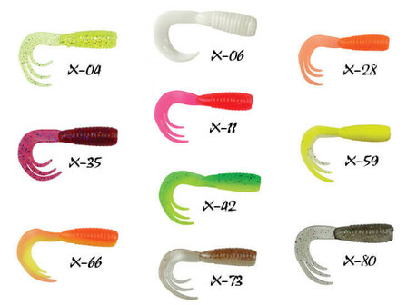 Twister Tri-Tail 4,0 cm Kleuren