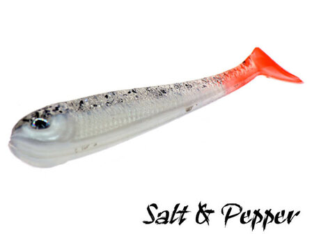 Urban Sense Paddle Tail Dropshot Softbait 6,5 cm. | Salt &amp; Pepper