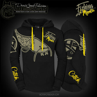 Hotspot Design Hoodie Fishing Mania | Vis Trui Meerval