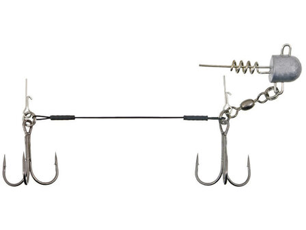 Swimbait Stinger 2 dreggen + Loodkop 12 cm.