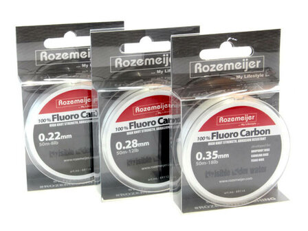 Rozemeijer 100% Fluorocarbon Lijn 50 meter