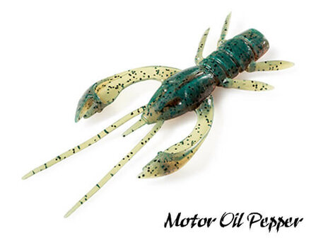 FishUp Real Craw Softbait 4,8 cm | Motor Oil Pepper