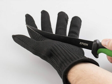 RVS Fileermes + Kevlar Fileerhandschoen
