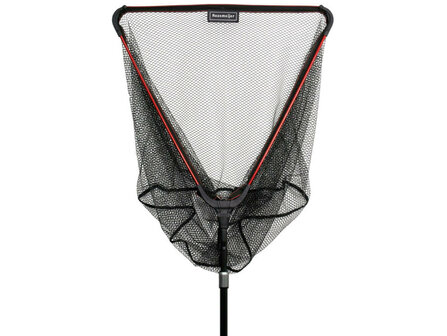 Inklapbaar Rubber Schepnet 70 x 60 cm. Steel 240 cm. (Rozemeijer)