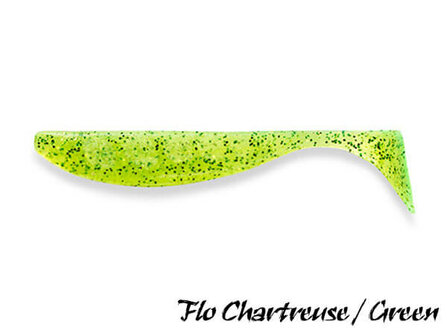 FishUp Wizzle Shad 8,0 cm | Flo Chartreuse / Green