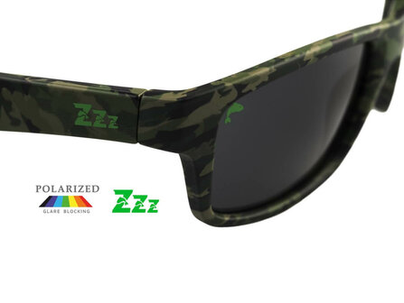 Gepolariseerde Zonnebril Mercura Camouflage + Brillendoos Detail
