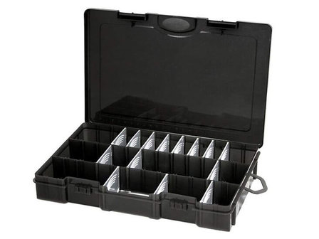 Tacklebox Zwart 27 x 17 cm.
