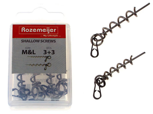 Rozemeijer Shallow Screw set + Splitringen set 6 st.