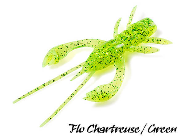 FishUp Real Craw Softbait 4,8 cm | Flo Chartreuse / Green