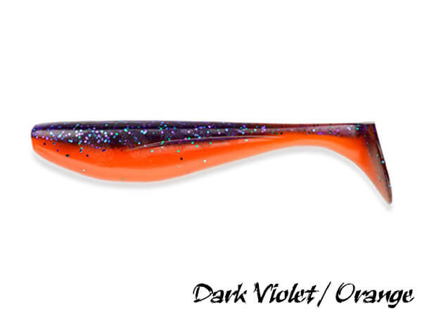 FishUp Wizzle Shad 8,0 cm | Dark Violet / Orange