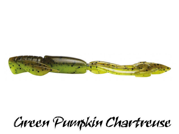 Keitech Crazy Flapper 7,1 cm | Green Pumpkin Chartreuse