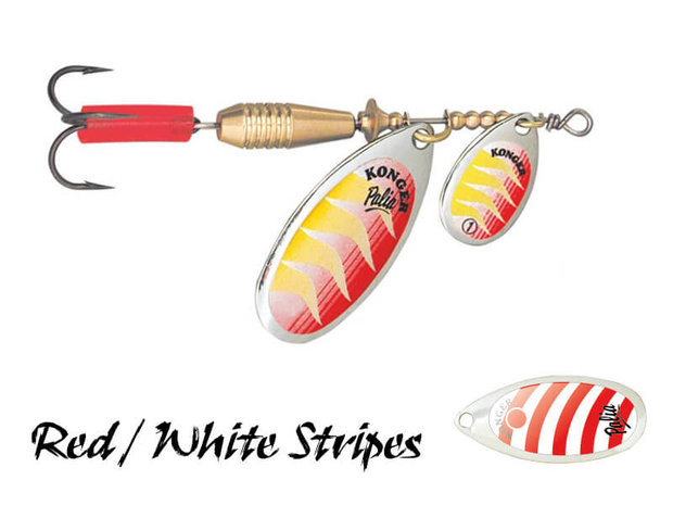 Palia Tandem Spinner Red / White Stripes