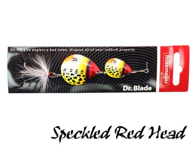 Dr. Blade Tandem Spinner 10 gr. Rozemeijer | Speckled Red Head
