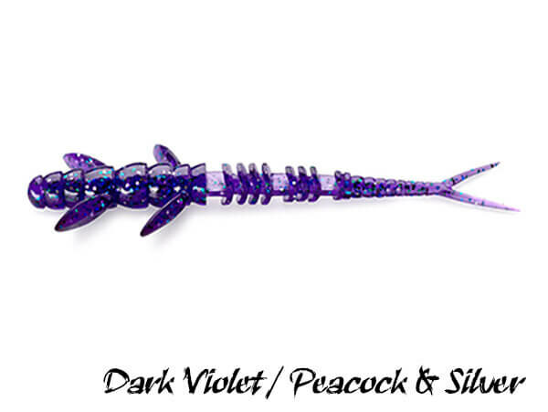 FishUp Flit Softbait 10 cm | Dark Violet / Peacock & Silver
