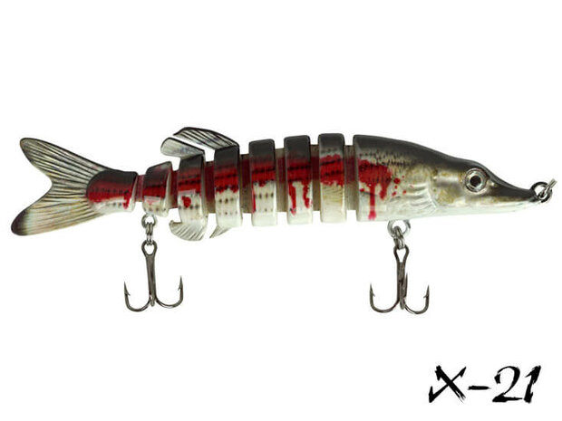 Secto Pike 8-delige Snoek Plug X-21