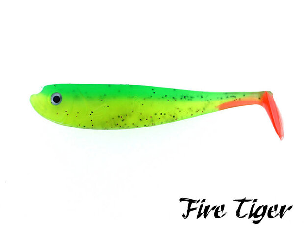 Urban Sense Paddle Tail Dropshot Softbait 9,5 cm. Fire Tiger