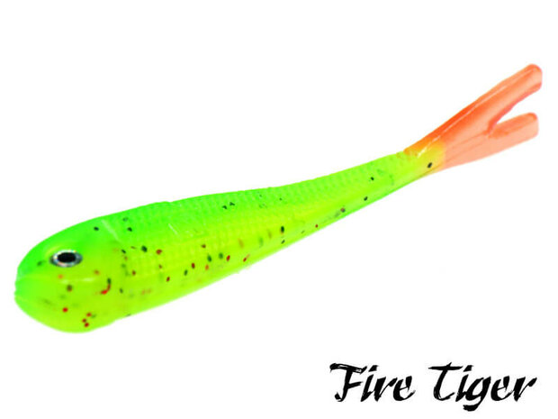 Urban Sense V-Tail Dropshot Softbait 8 cm. | Fire Tiger