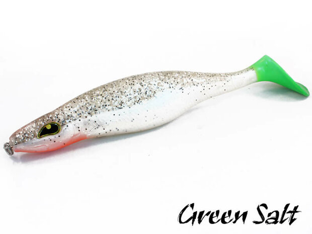 Rozemeijer Pike Strike Giant Paddle Shad | Green Salt