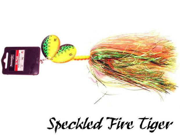 Rozemeijer Dr. Flash Dubbele Spinner 56 gr. Speckled Fire Tiger