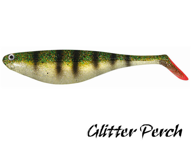 Flat Shad Softbait 16,5 cm. | Glitter Perch