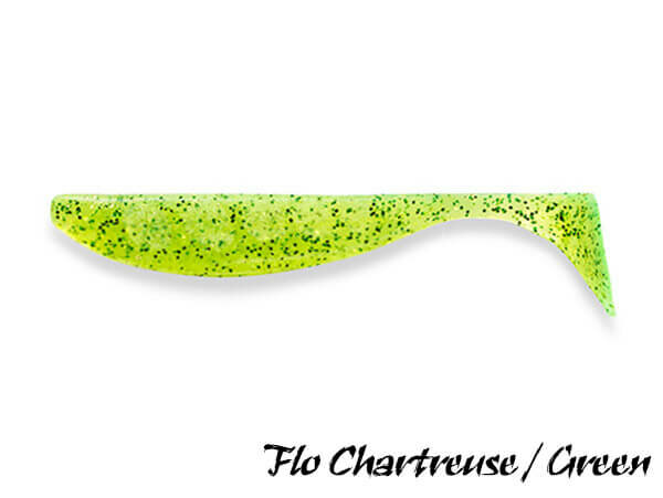 FishUp Wizzle Shad 8,0 cm | Flo Chartreuse / Green