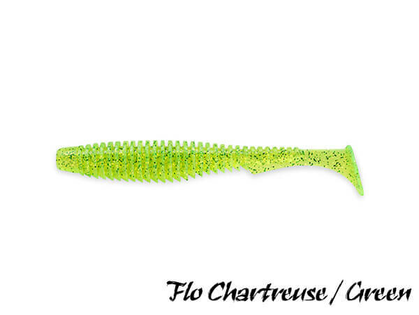 FishUp U-Shad Softbait 7,5 cm | Flo Chartreuse / Green